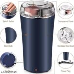 Blue electric coffee and spice grinder, product view 4